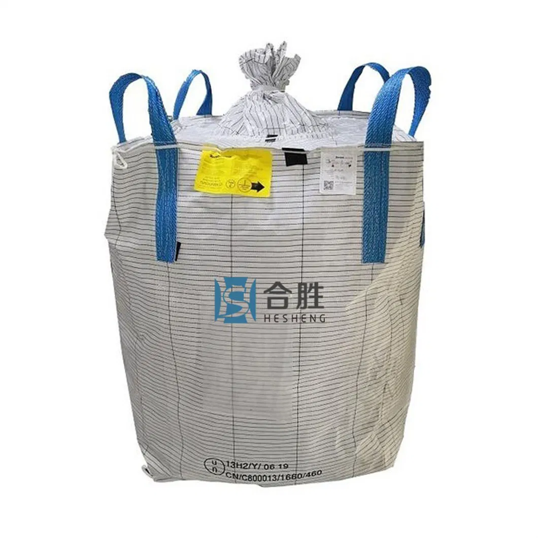 PP Jumbo Bag Breathable and Conductive Food Grade FIBC Bulk Bag with Flat Bottom or Spout Big Ton Bag
