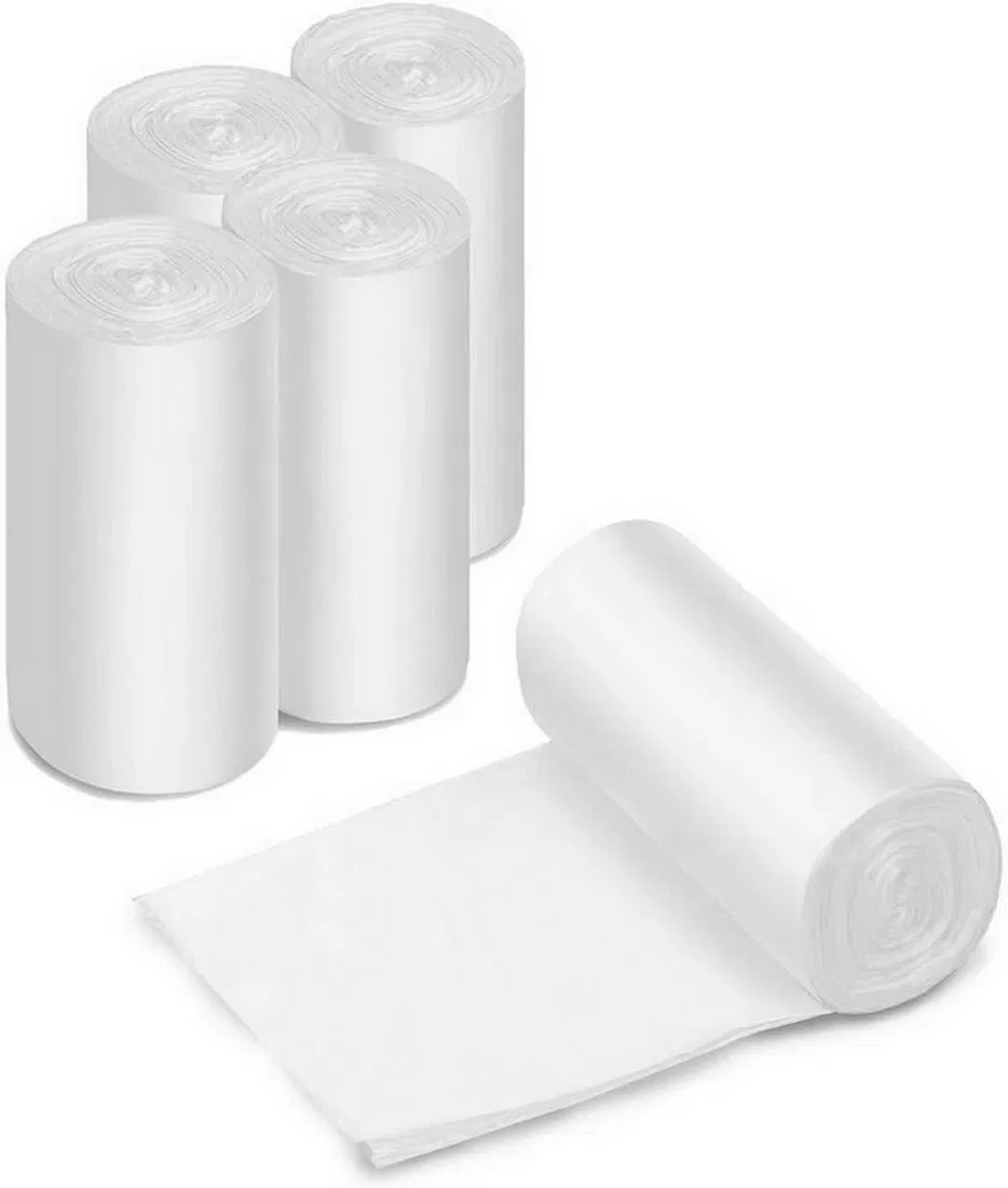 Clear Plastic Bin Disposable Trash Food Doufu Packaging Gusseted Garbage Bag