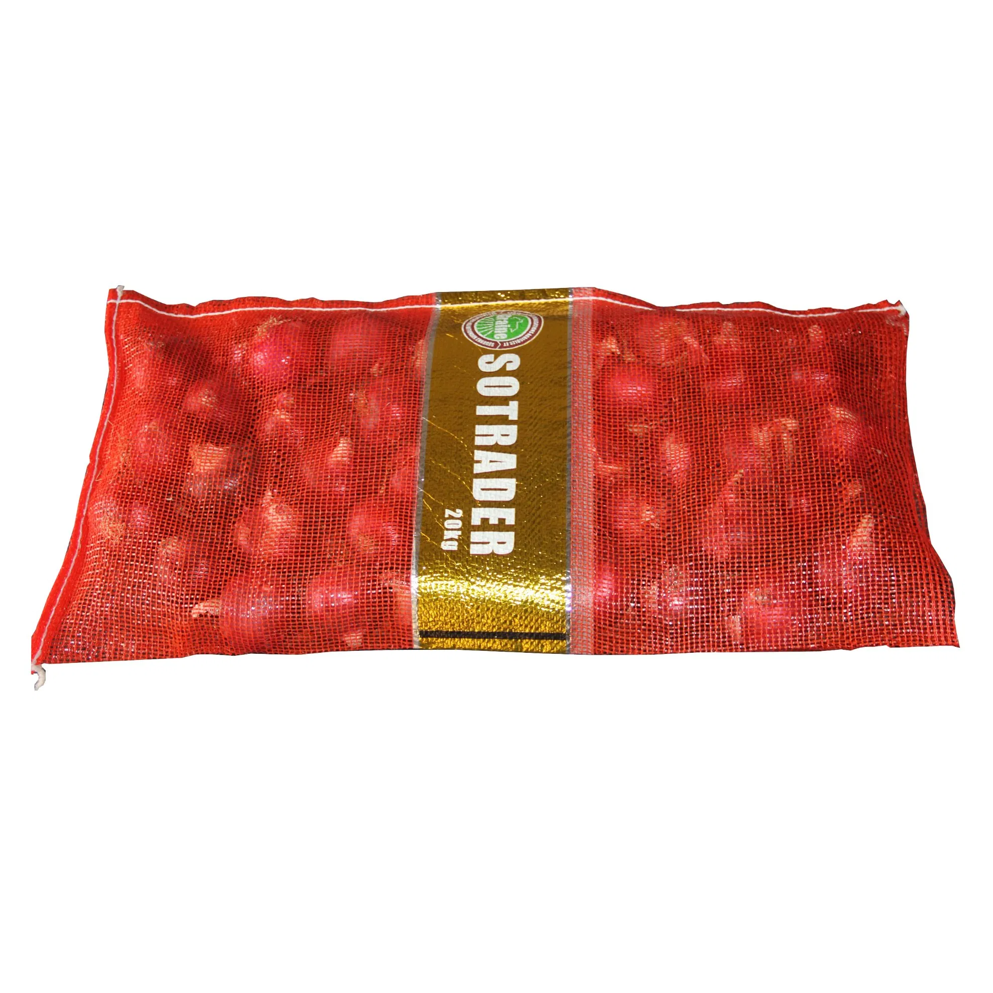 50lbs 20kg with Label Potato Fruit Vegetable Onion Leno Net Mesh Bag