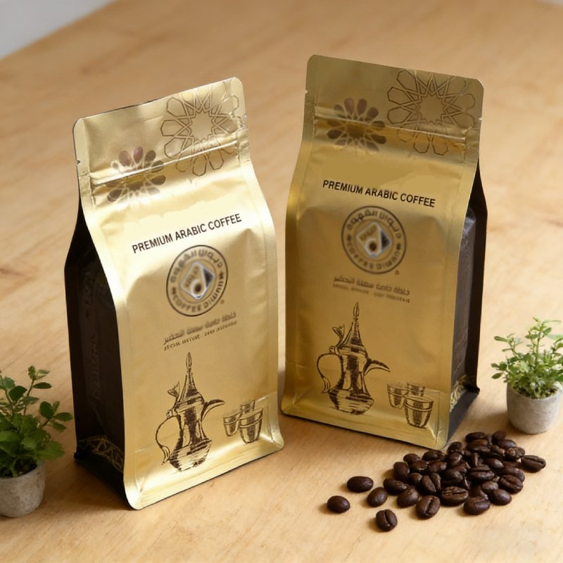 Custom Aluminum Foil Logo Zipper Food Zip Lock Poly Empty Tea Mylar Vacuum Sealing Plastic Coffee Packing Paper Bag with Valve