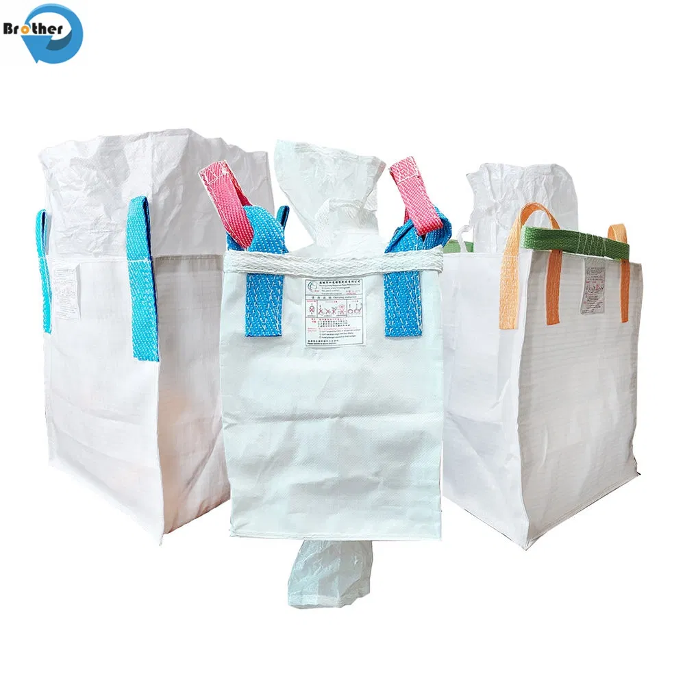 1 Ton 1000kg 15kg Jumbo Super Sack Bags Conductive Virgin PP Bulk FIBC From Supplier for Sand Wood Pellet and Maixi