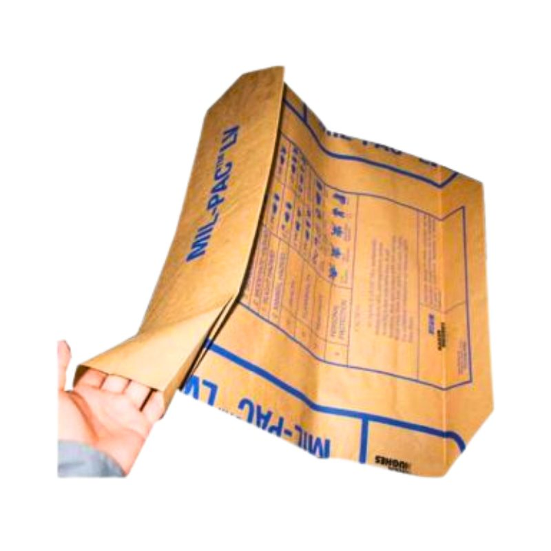 Multiwall Kraft Paper Bag for Charcoal Granules Packed in a 20 Kg Valve Bag