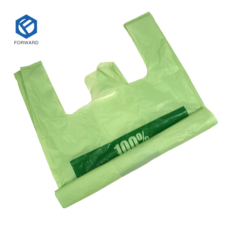 Hot Selling Biodegradable and Compostable D2w Epi Corn Starch 100% Eco-friendly Shopping Plastic Bag