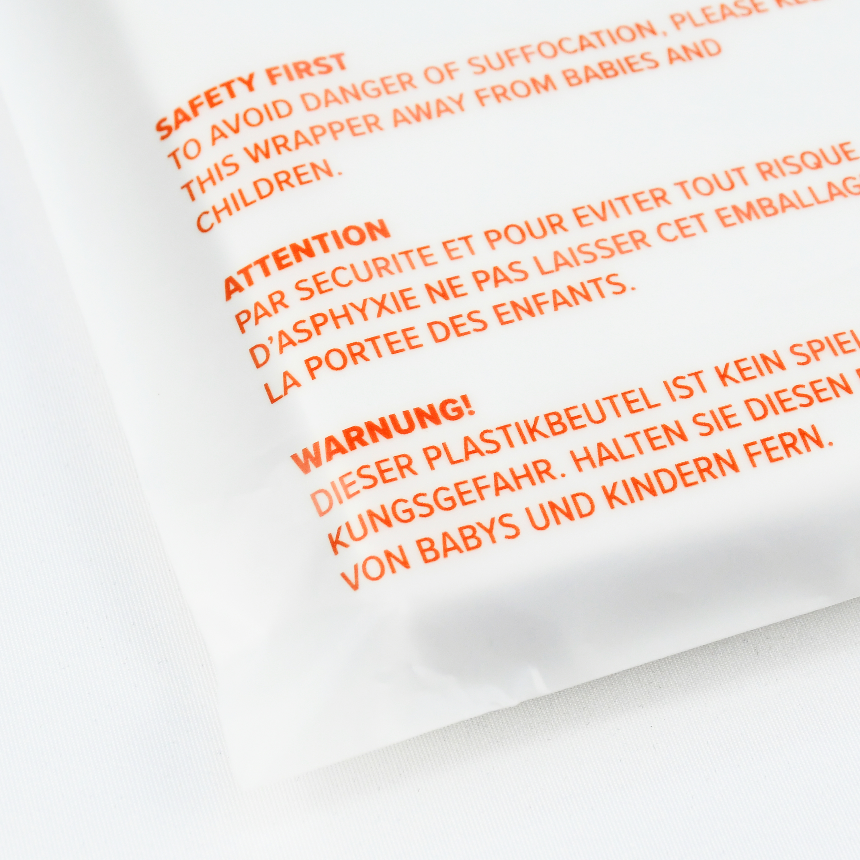 Custom Pla Biodegradable Corn Starch Bags Compostable Zipper Plastic Bags with Suffocation Warning