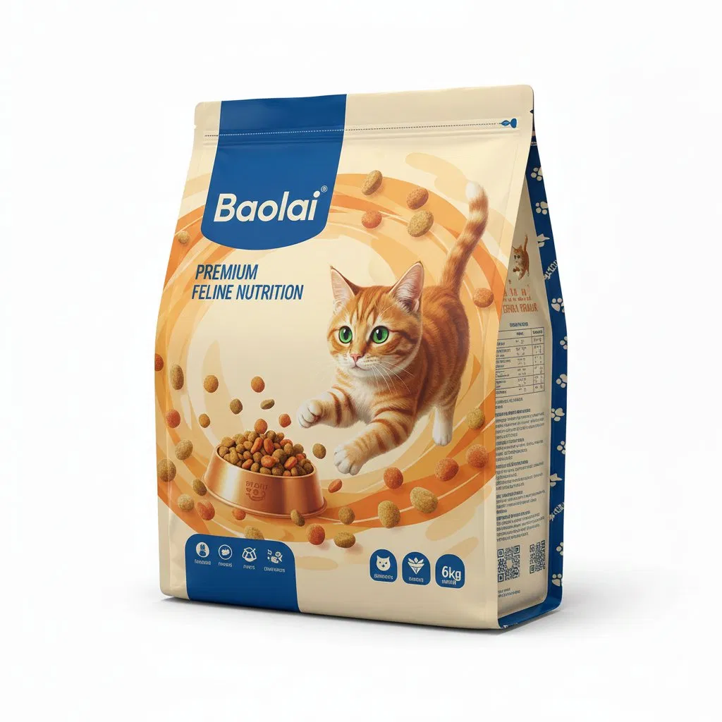 Professional Custom 7kg 10kg Cat Food Pouch Packaging Side Gusseted Heavy Duty Laminated Plastic Pet Food Bag