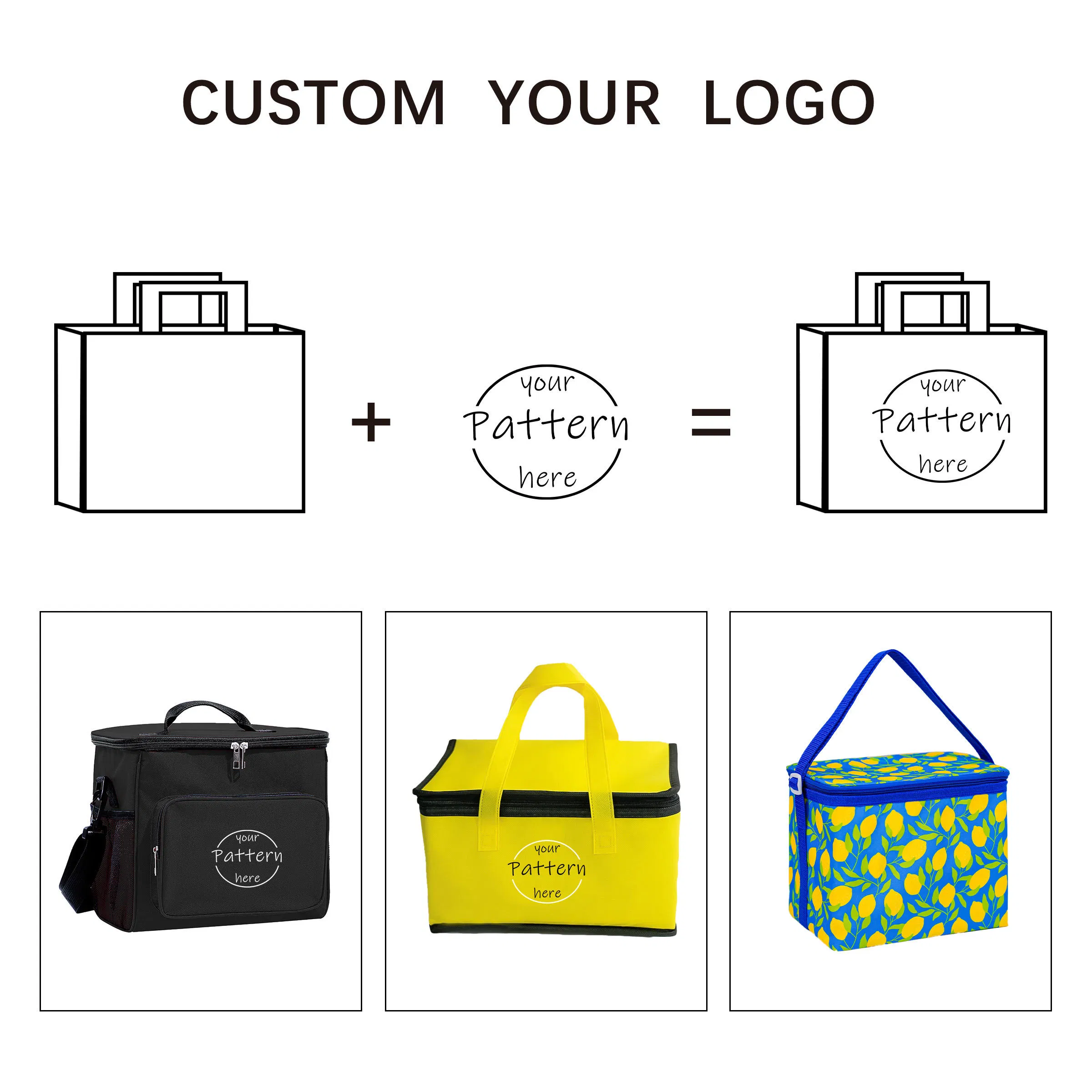 Aluminum Foil Lined Non-Woven Cooler Bag Custom Preservation Insulated Bag for Food Delivery Ensuring Freshness Every Time