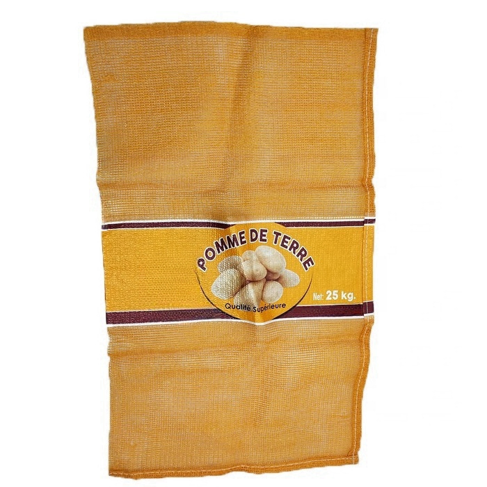Custom Packaging Cabbage Garlic Orange Potato Vegetable Fruit Firewood Seafood Plastic Packing Drawstring PP Tubular Leno Net Mesh Bag