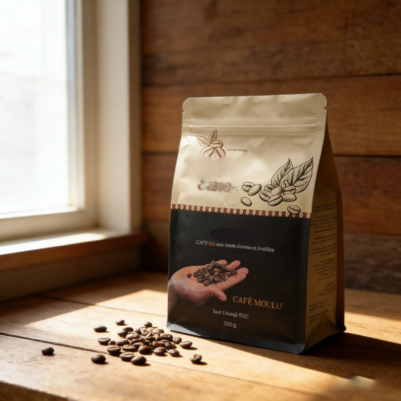 Custom Aluminum Foil Logo Zipper Food Zip Lock Poly Empty Tea Mylar Vacuum Sealing Plastic Coffee Packing Paper Bag with Valve