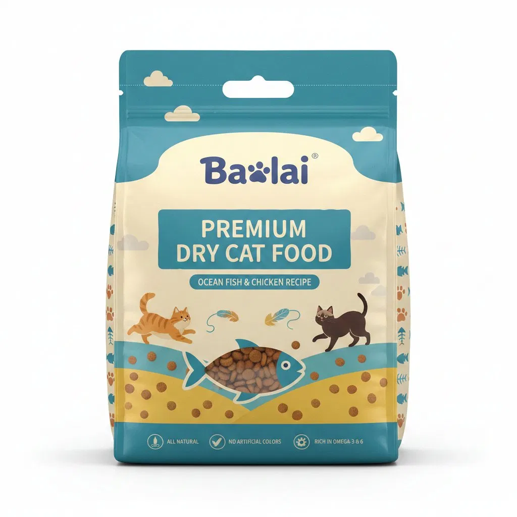 Professional Custom 7kg 10kg Cat Food Pouch Packaging Side Gusseted Heavy Duty Laminated Plastic Pet Food Bag