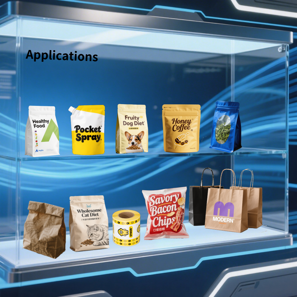 100% Biodegradable and Compostable Food Grade PE Zipper Self Standing Bag Customized Square Bottom Standing Paper Style