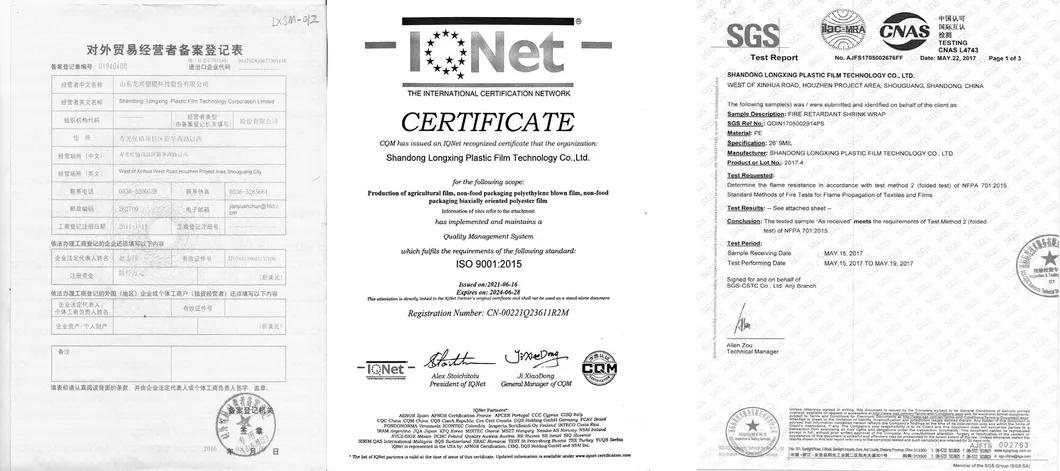 Certifications