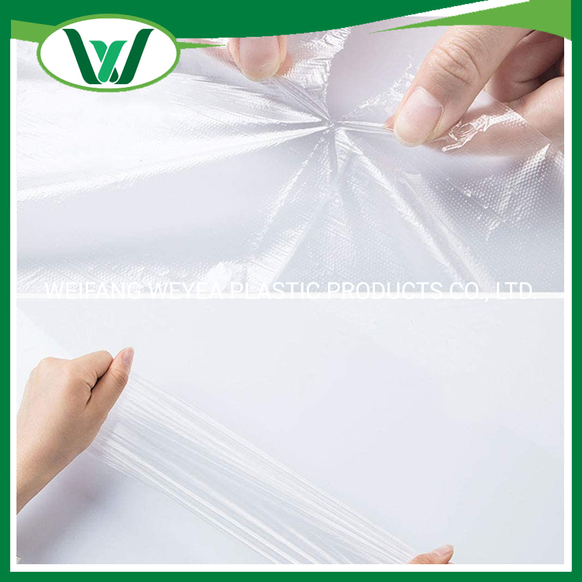 Customized Plastic Gusseted Clear Poly Tall Easy Open Treat Food Vegetable Bread Flat Packaging Bag