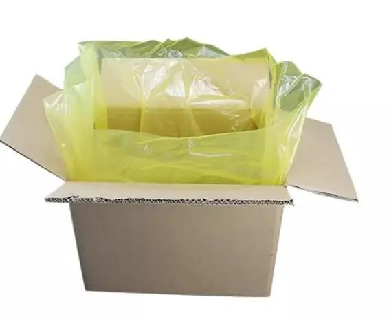 8"X5"X18"Clear Plastic LDPE Poly No Venting Holes Food Packaging Produce Bag with Gusseted