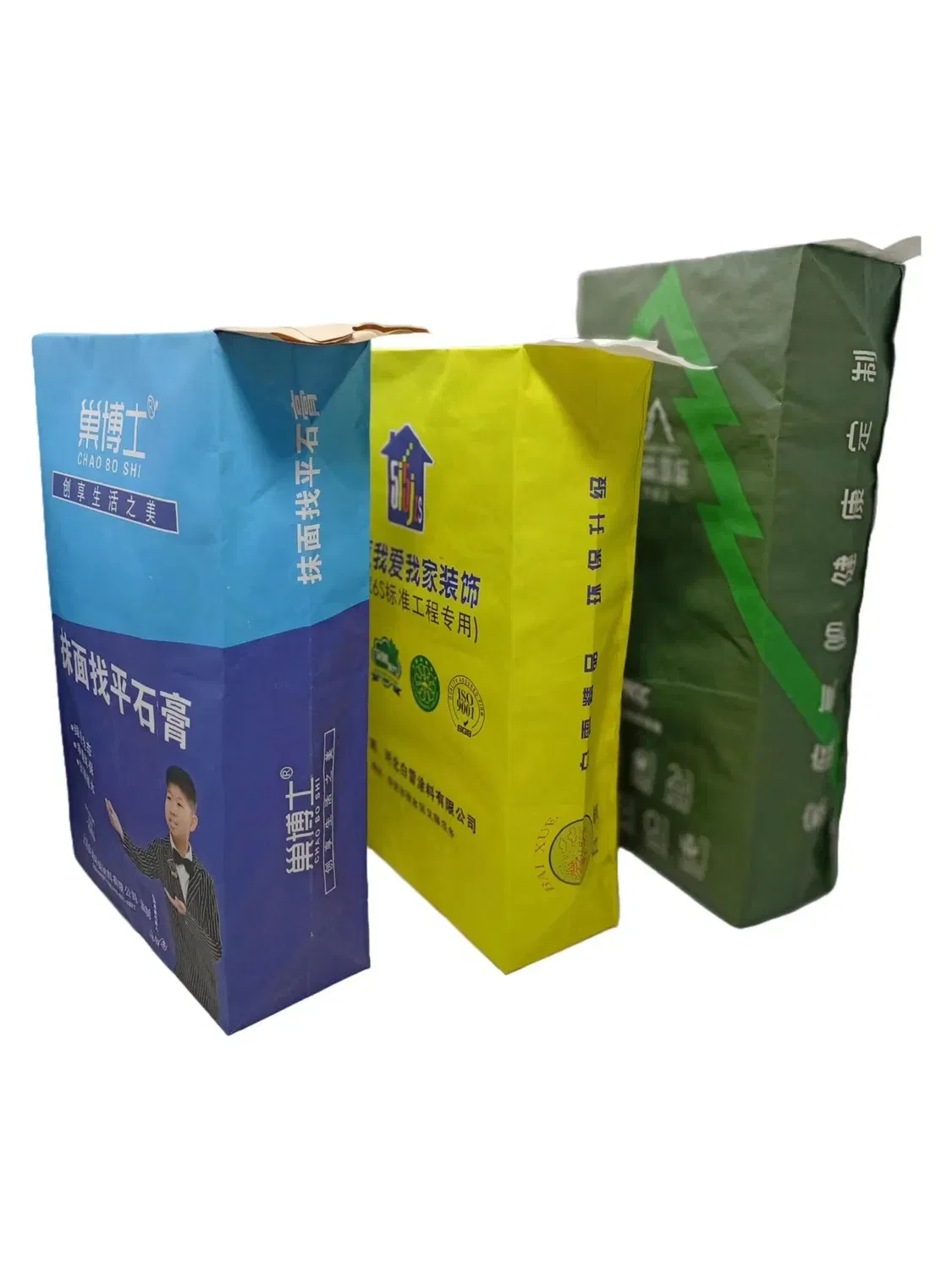 Customized 25 Kg Paper Plastic Woven Valve Bag for Resin