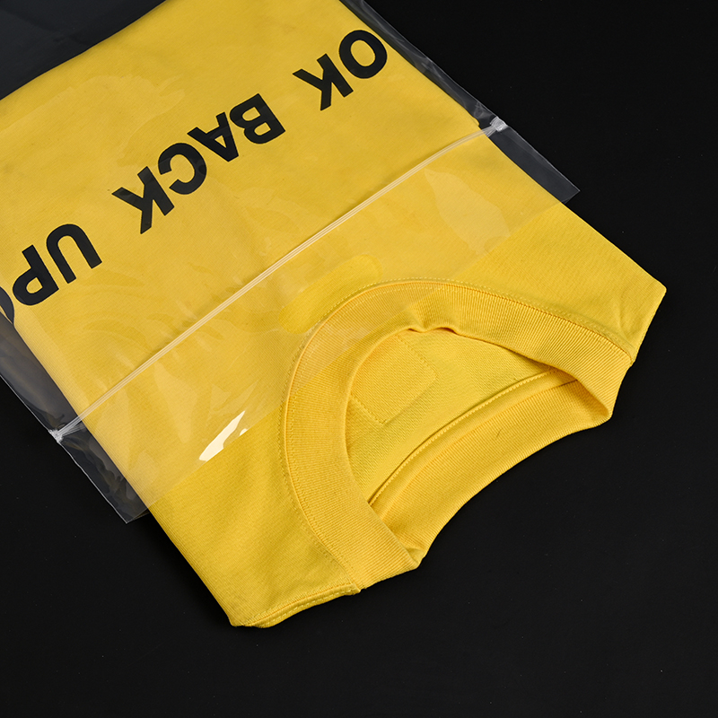 Ziplock Bag Biodegradable Tote Poly Bags Transparent Packaging for Clothing Package Plastic LDPE Gravure Printing Clothing Pack