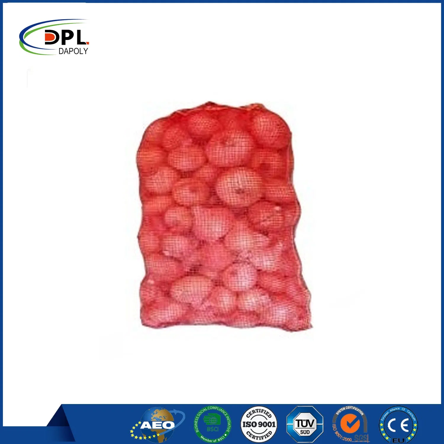 Fatory Customized Packaging PP Mesh Bag Roll for Vegetable Packing
