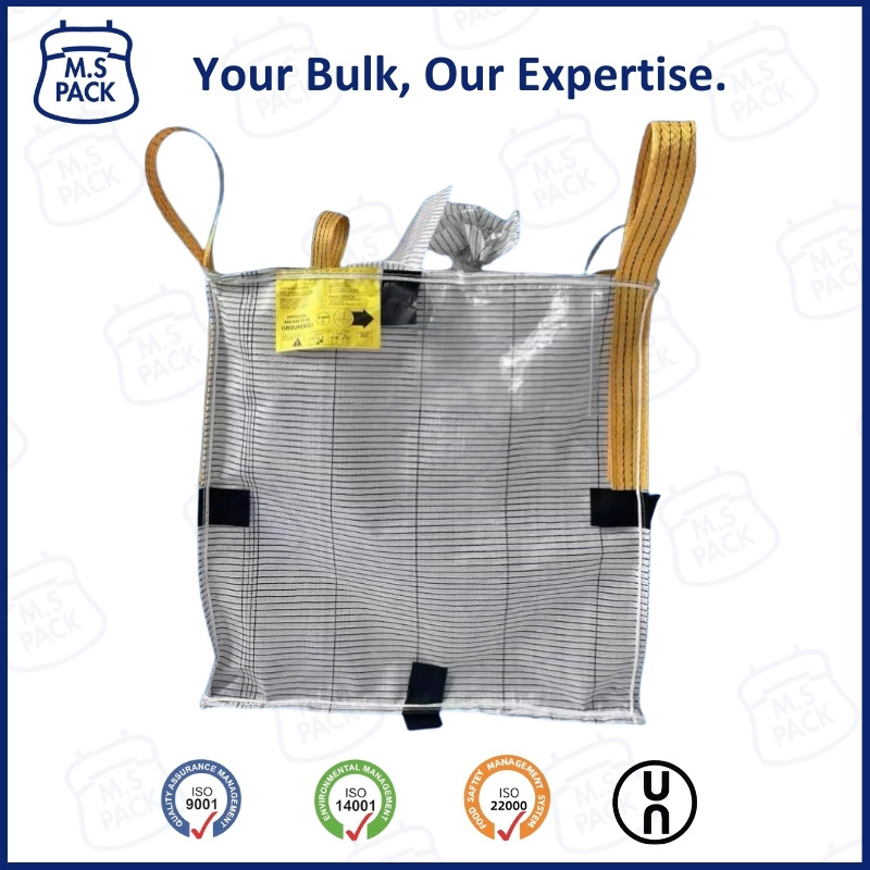 Low-Resistance Conductive FIBC Big Ton Bags for Lithium Cobalt Oxide