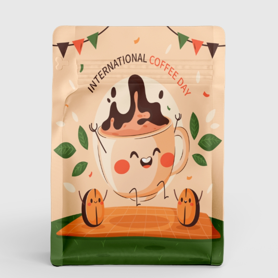 Wholesale Custom Gusseted High Quality Zipper Plastic Bag for Coffee