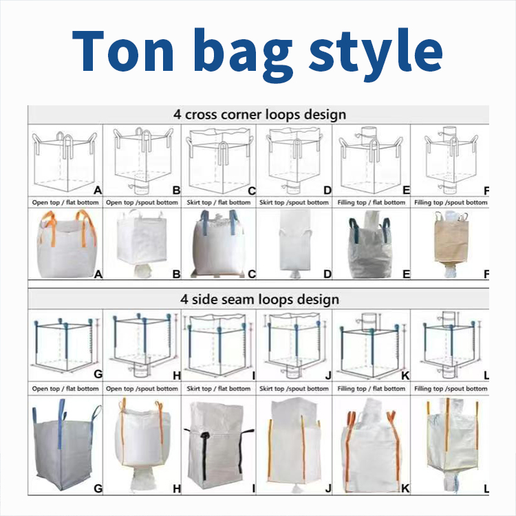 Conductive BOPP Laminated Super Strong 1 Ton Bag Firewood Bag 1 Ton for Electronics