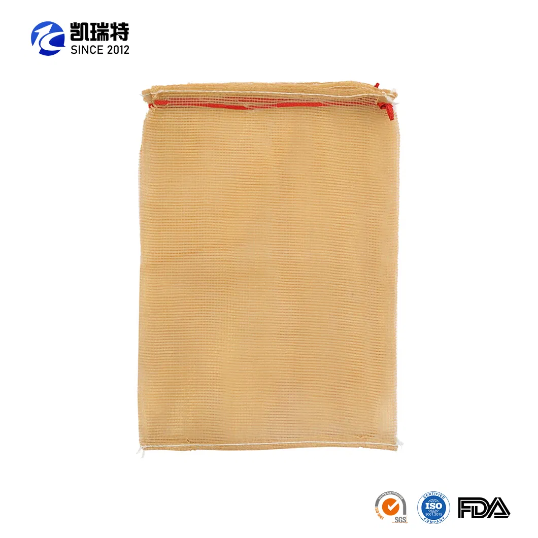 Customized Anti-UV Vegetable Onions Garlic Potato Firewood PP Tubular Drawstring Mesh Bags
