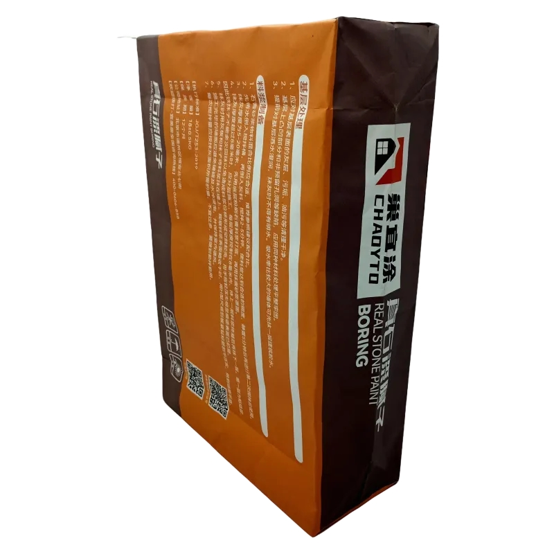 25kg Recyclable Multiwall Kraft Paper Cement Valve Bag for Mortar Tile Adhesive