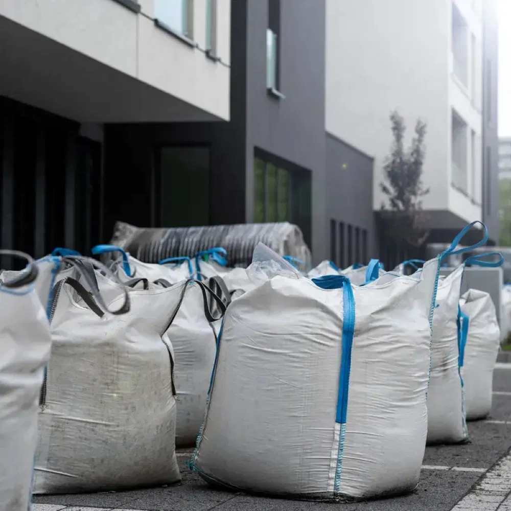 China Heavy Duty 1 Ton 2 Tonne Polypropylene Construction Big Bags PP FIBC Cement Ton Bulk Big Jumbo Bag