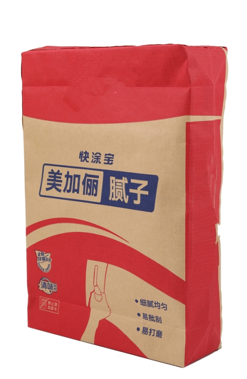 25kg 50kg Multiwall Kraft Paper Valve Bag for Cement Clay Gypsum Plaster Mortar Powder Feed