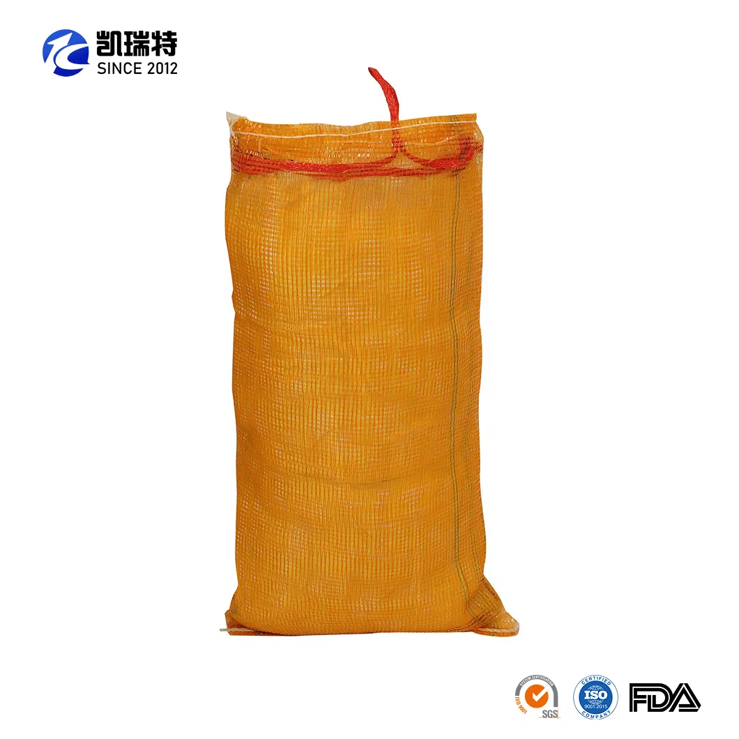 Drawstring Firewood Vegetable Onion Potato Fruit Firewood Packaging Mesh Bag