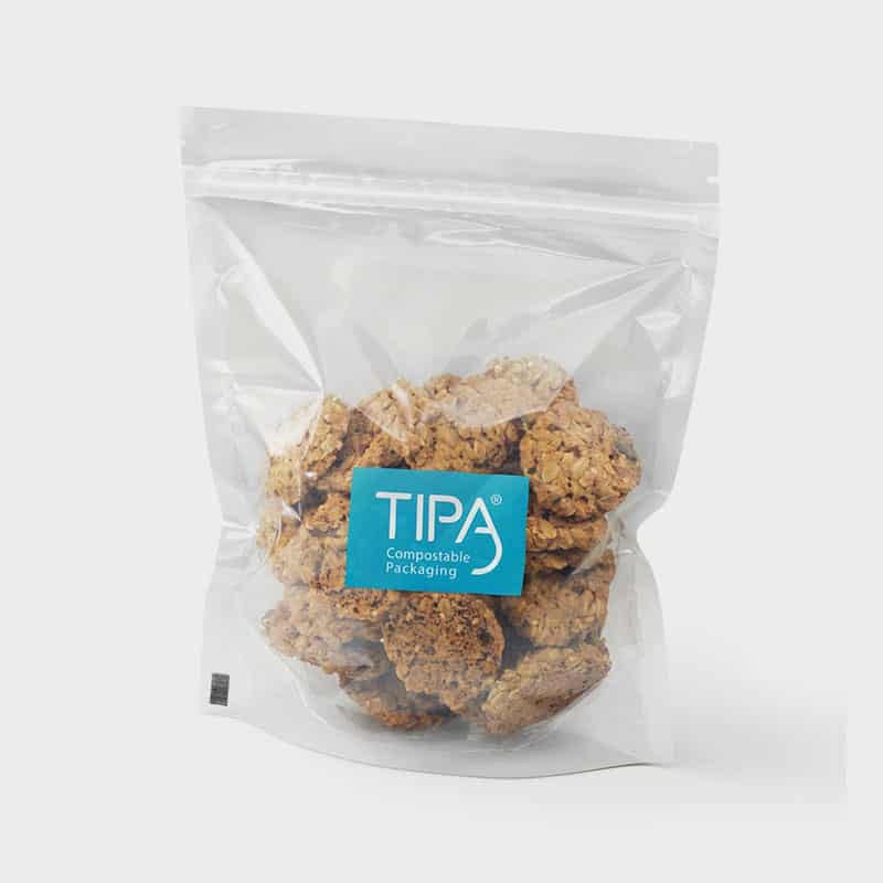 Eco Compostable Biodegradable PLA PET/PE Zip Stand up Pouch Custom Packaging Bags for Pet Food Chewing Gum Sushi-Food Grade