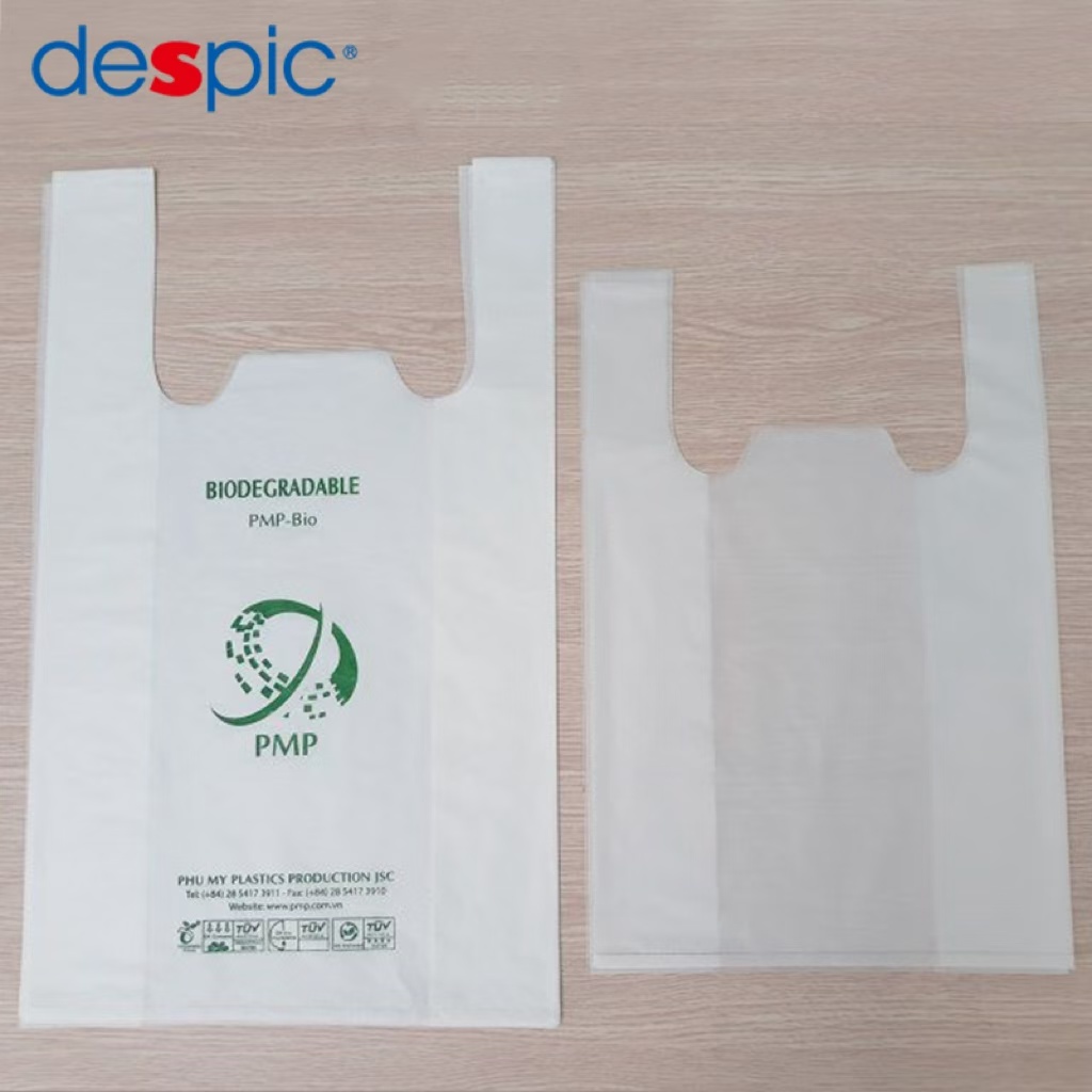 Custom Cheap Eco Friendly Plastic Takeaway Hdpe Gift Thank You Bag Grocery T Shirt Compostable Shopping Vest Plastic Bag