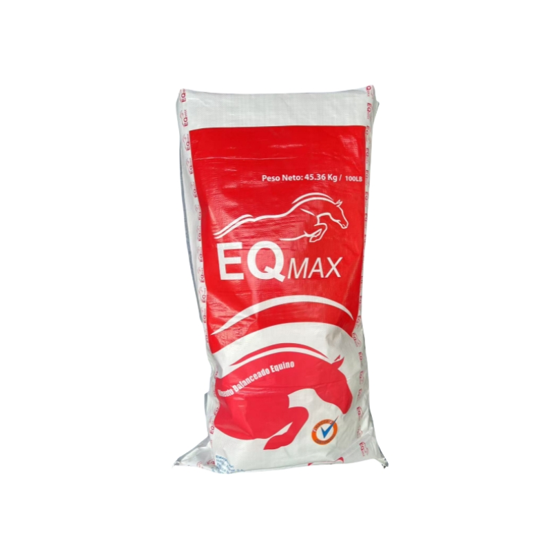 Durable Chinese Wholesaler Direct Hot Selling 25lbs 50lbs Animal Feed Sacks Waterproof BOPP Laminated Woven Bags