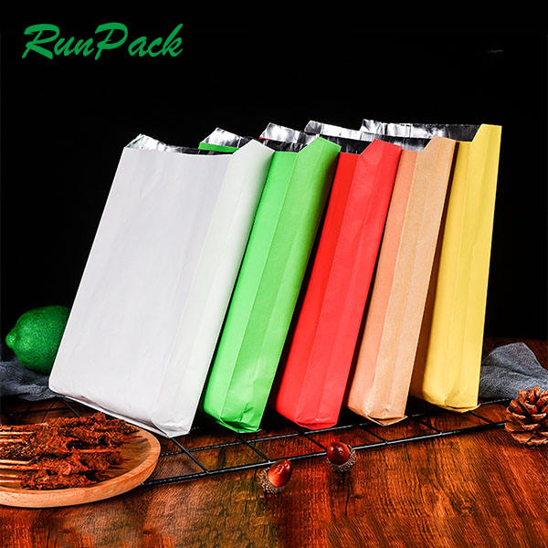 March Foil Insulated Custom Aluminum Foil Lined Takeaway Fast Food Paper Bag