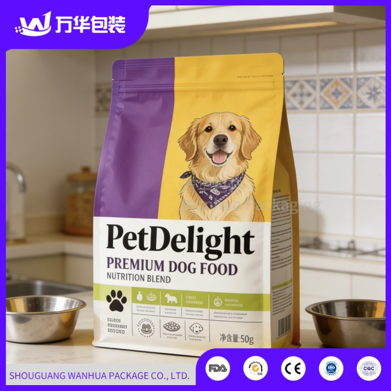 Reinforced Gusseted PE Bag Design 5kg-25kg Pet Food/Animal Feed/Dry Food/Wet Food PE Plastic/Packing/Packaging Bags