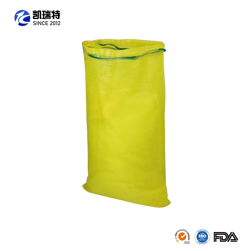 Durable Onion Potato Cabbage Vegetable Fruit Firewood Seafood Packaging Leno Mesh Bag