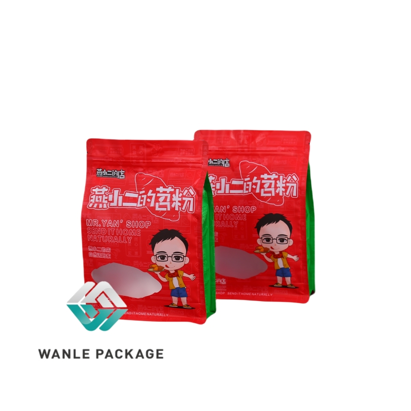 Customized Printed Plastic Side Gusseted Pouch for Cereal Oats Grain Mylar Bag
