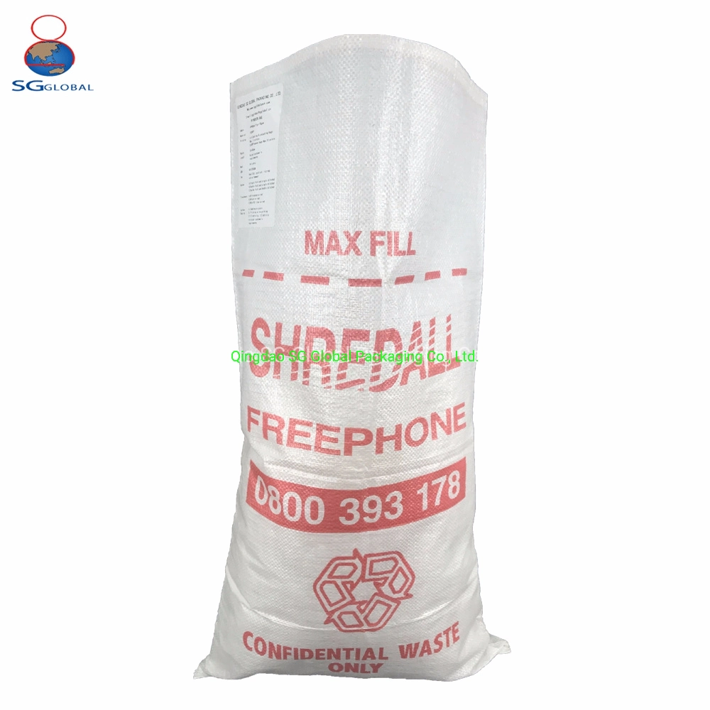 SGS Grs Factory BOPP Polypropylene Laminated Packaging 25kg 50kg Sack Packing Grain Rice Potato Flour Sugar Fertilizer Seed Feed Maize Transparent PP Woven Bag