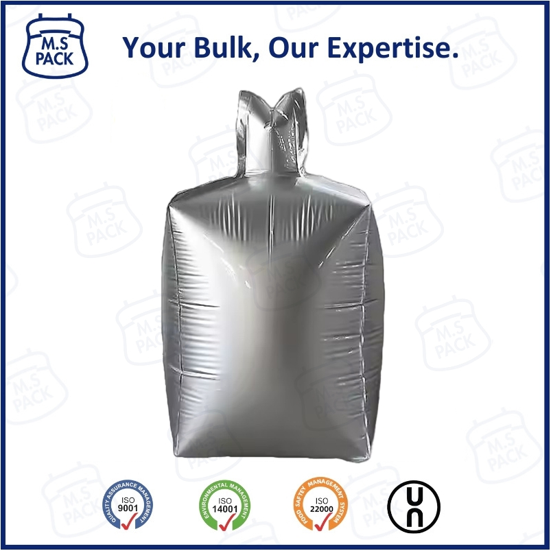 Customized Large Vacuum Jumbo FIBC Bulk Bag Aluminum Foil Ton Inner Liner 1000kg Aluminum Foil Lined Jumbo Bag