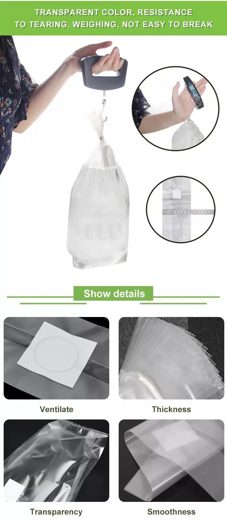 Gusseted Mushroom Polypropylene Bag