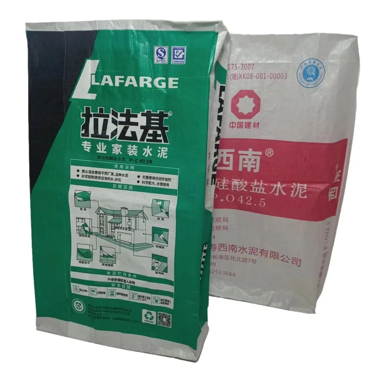 Customized 25 Kg Paper Plastic Woven Valve Bag for Resin