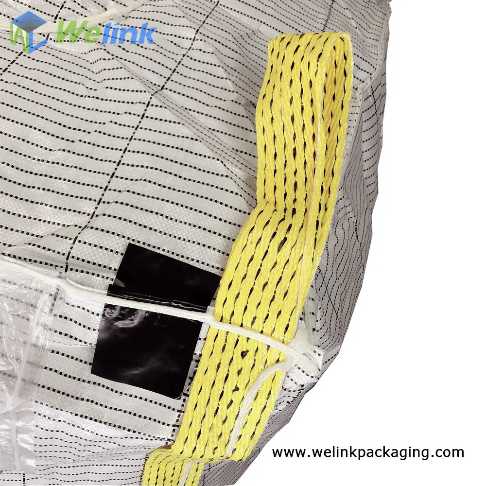 100% Polypropylene Conductive PP Woven Big Bag FIBC Ton Bag for Talcum Powder
