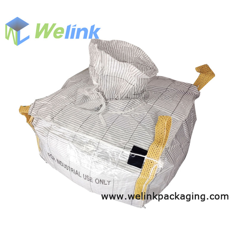 100% Polypropylene Conductive PP Woven Big Bag FIBC Ton Bag for Talcum Powder