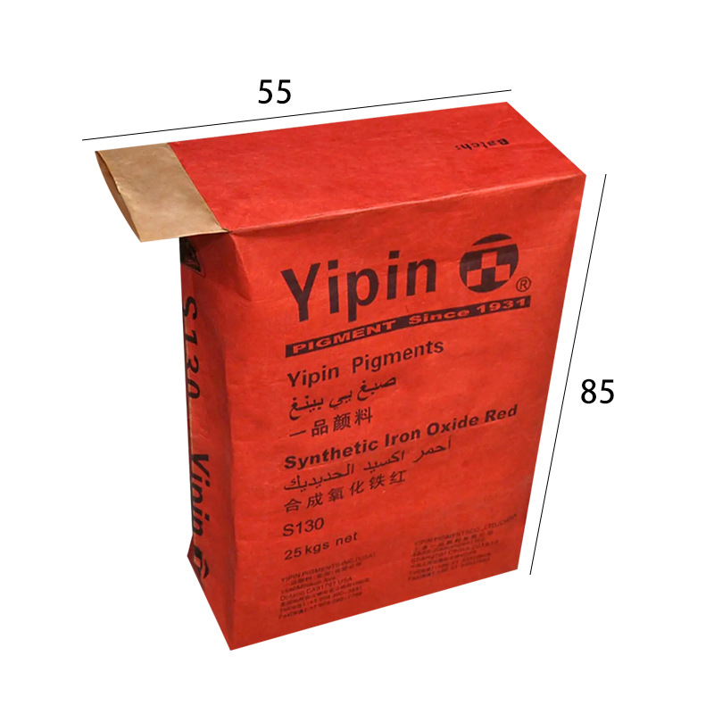 20kg 50kg Multiwall White Square Bottom Valve Kraft Paper Laminated Bag for Lime Cement Putty Powder Flour Chemical Powder