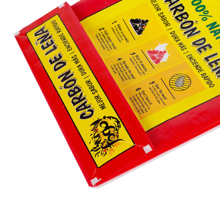 Promotion Custom Coal Bags Empty BBQ Charcoal Packaging Bag 5kg 10kg BOPP Laminated PP Woven Bag for Charcoal Moisture Proof