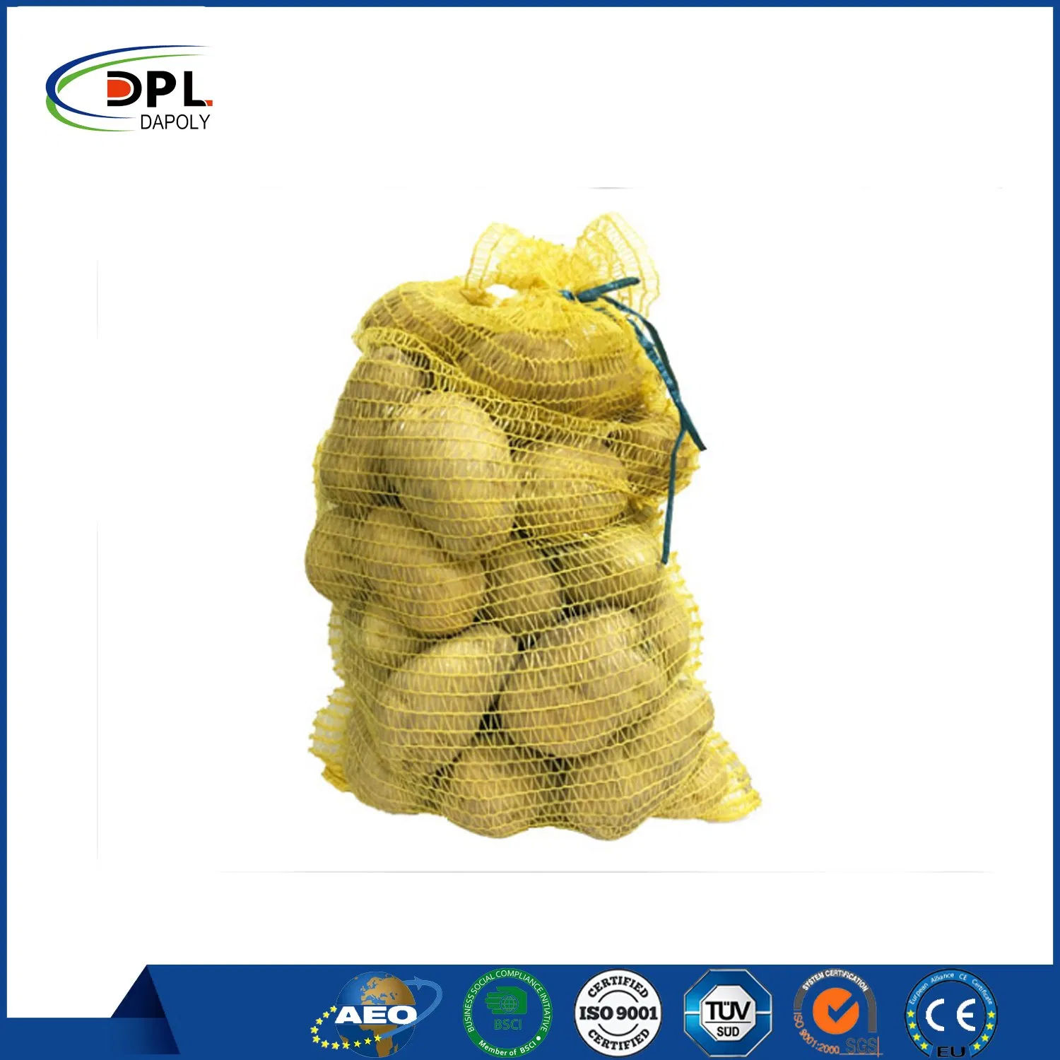 Fatory Customized Packaging PP Mesh Bag Roll for Vegetable Packing