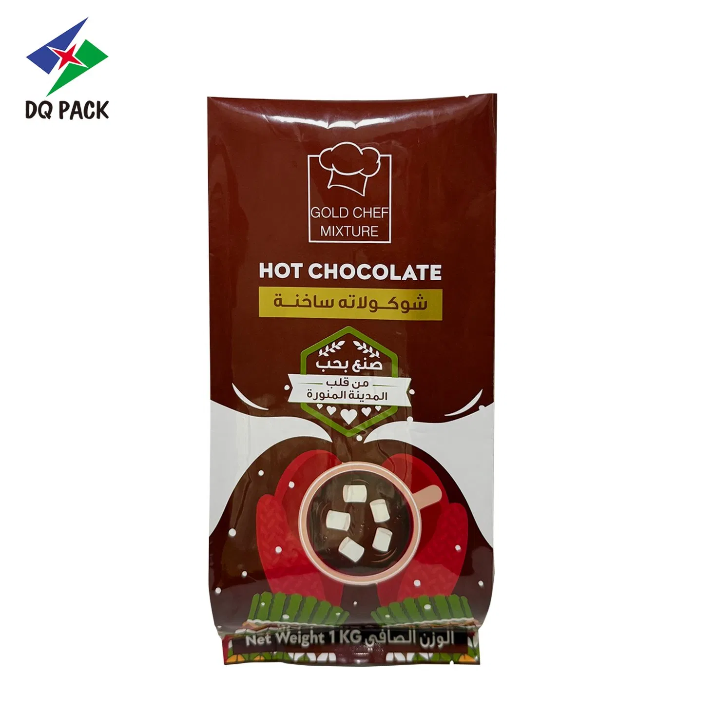 Coffee Plastic Packaging Matte Glossy Finished Food Grade Gusseted Bag for Coffee Powder