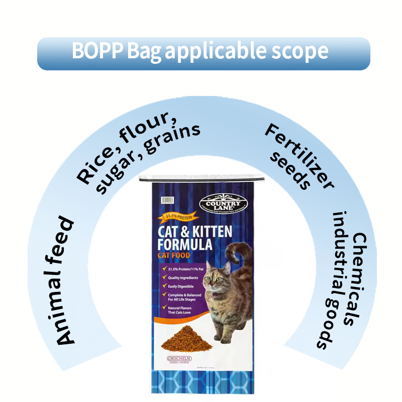 Wr 5kg 10kg 25kg 50kg Wholesale Competitive Price Polypropylene Rice &amp; Feed Flours Packaging Dog Food Laminated Woven Plastic PP BOPP Bag Manufacturer