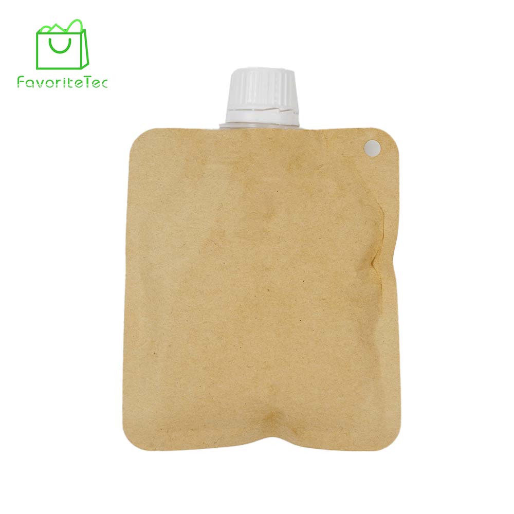 Custom Biodegradable Moisture Proof Gravure Printed Stand Spout Pouch for Baby Food Milk Juice Liquid Olive Oil PE Plastic Bags