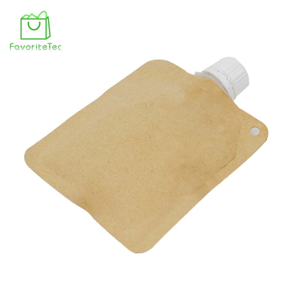 Custom Biodegradable Moisture Proof Gravure Printed Stand Spout Pouch for Baby Food Milk Juice Liquid Olive Oil PE Plastic Bags