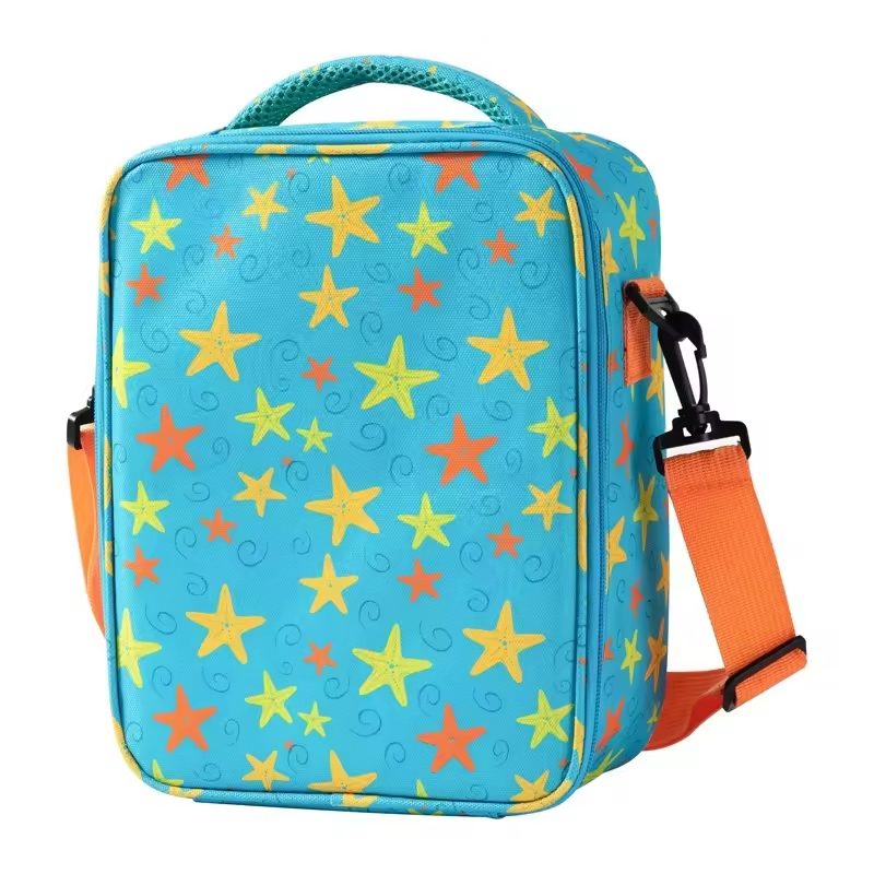 Yiwu Customizable-OEM Kid-Safe Durable Leak-Proof Thermal-Insulated Aluminum-Foil-Lined Easy-Clean Unicorn-Print School-Focused Student's Cooler Lunch Bag