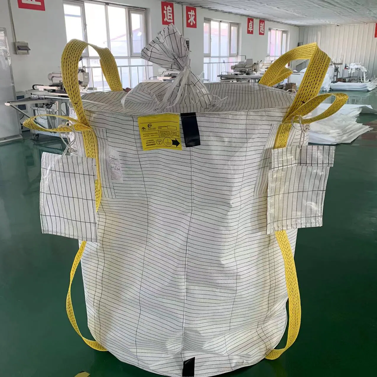 Hesheng Type C D Antistatic Conductive PP 1000kg 1 One Ton Super Sack Big Bulk Jumbo FIBC Bag